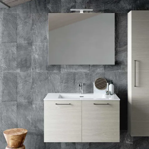 Suspended Bathroom Unit Block System Syntesi C38 by Baxar