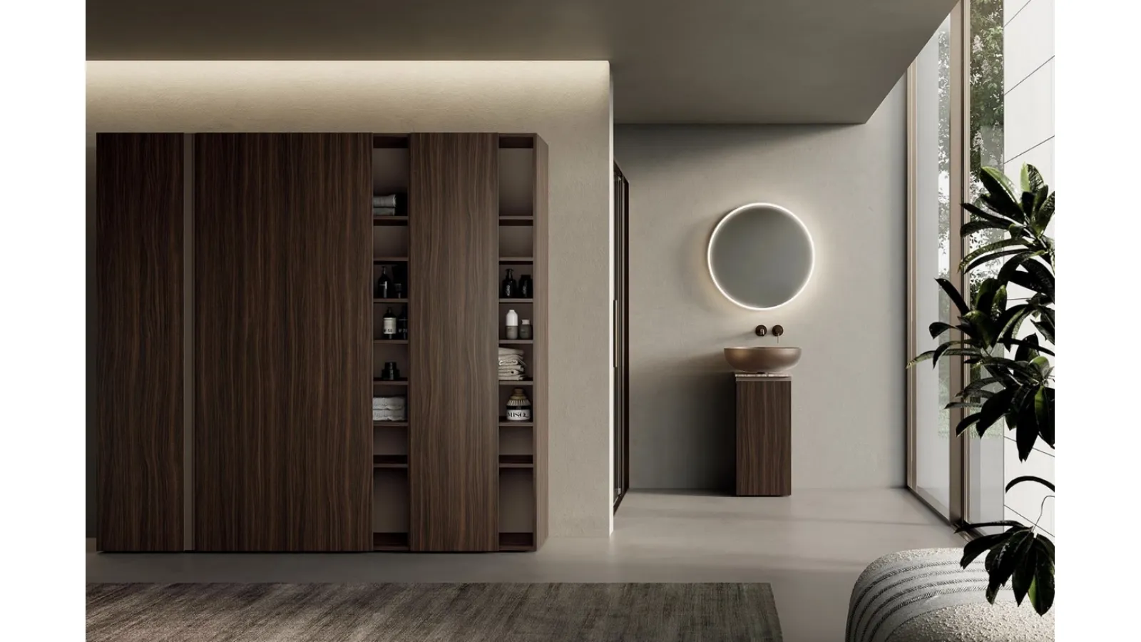 Suspended Bathroom Cabinet INK NK001 by Compab