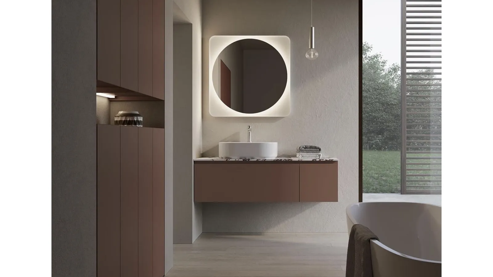 Suspended Bathroom Cabinet INK NK002 by Compab