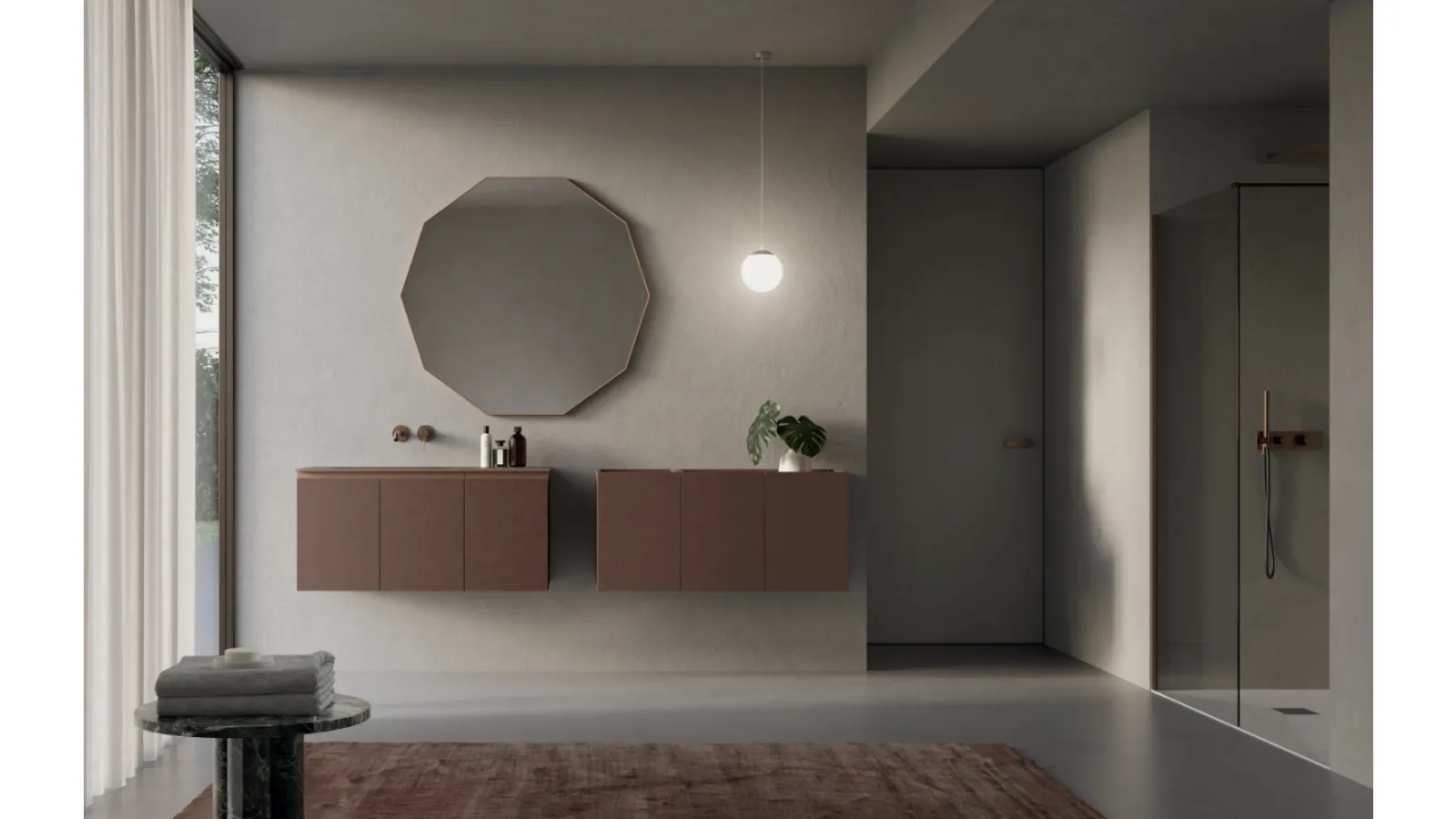 INK NK003 wall-mounted bathroom cabinet by Compab