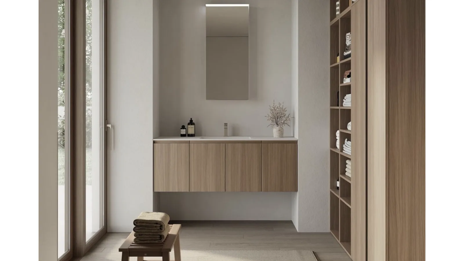 Suspended Bathroom Cabinet INK NK011 by Compab