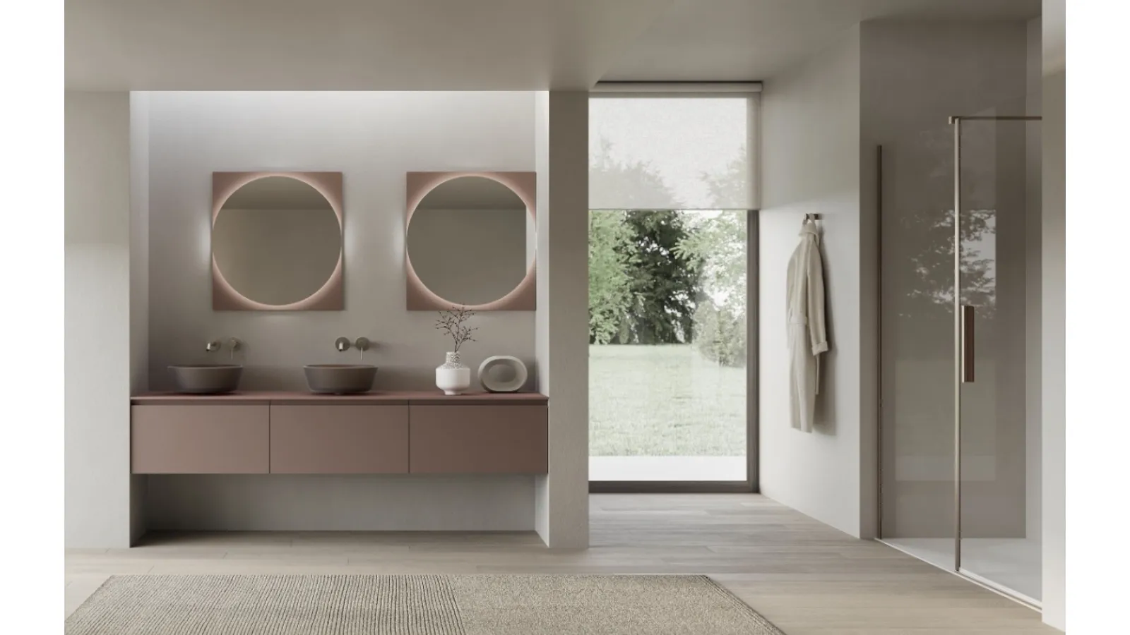 INK NK012 wall-mounted bathroom cabinet by Compab