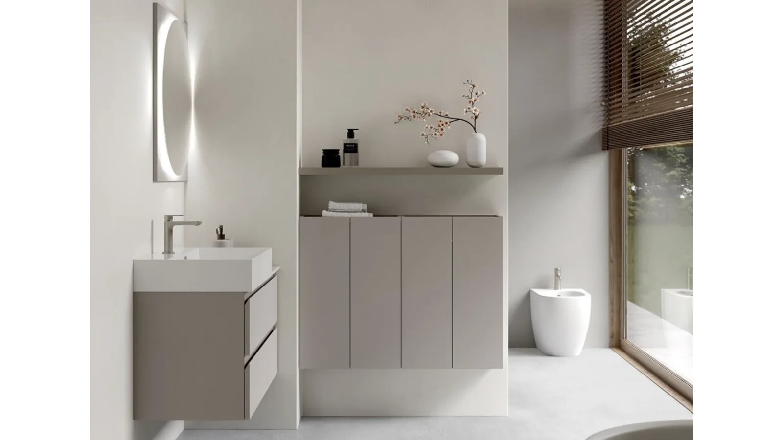 Suspended Bathroom Cabinet INK NK013 by Compab