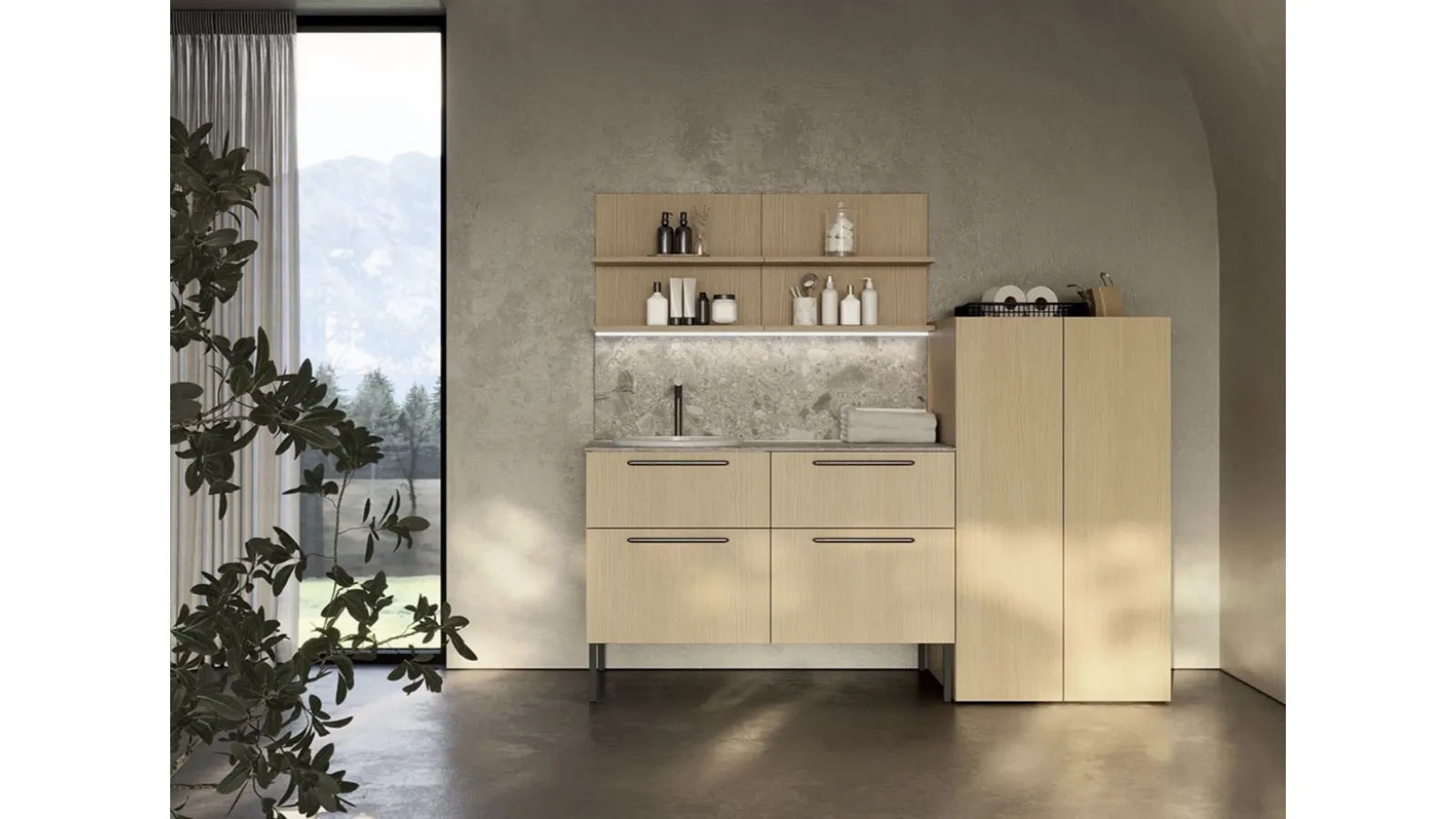 LAB+ LD001 Bathroom Cabinet by Compab