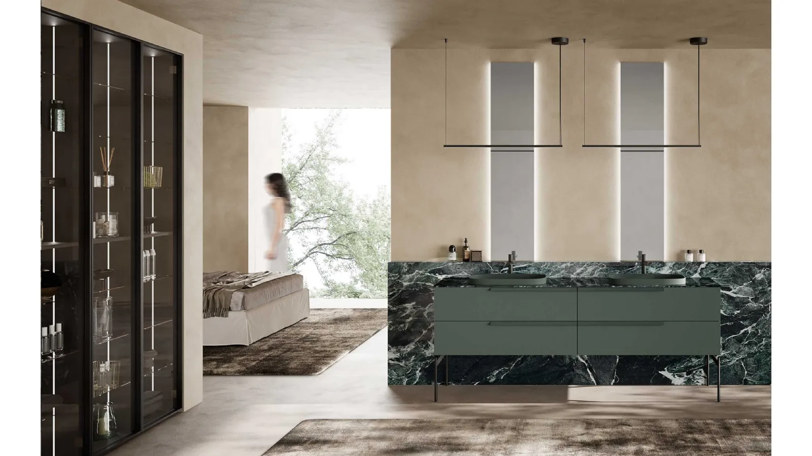 Bathroom furniture M System 031 by Baxar