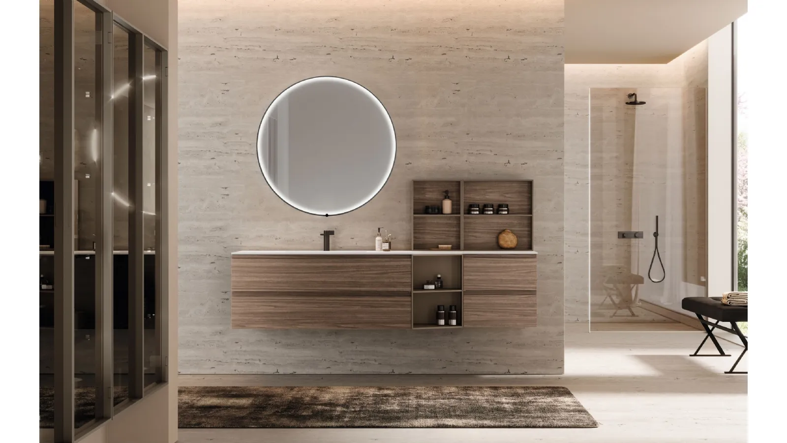 Suspended Bathroom Vanity M1 System 141 by Baxar