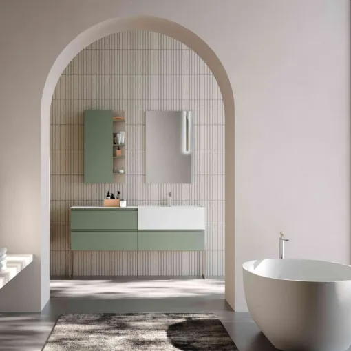 Suspended bathroom cabinet M1 System 143 by Baxar.