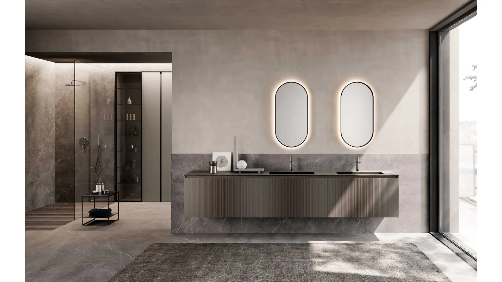 Suspended Bathroom Vanity Unit M2 System 233 by Baxar