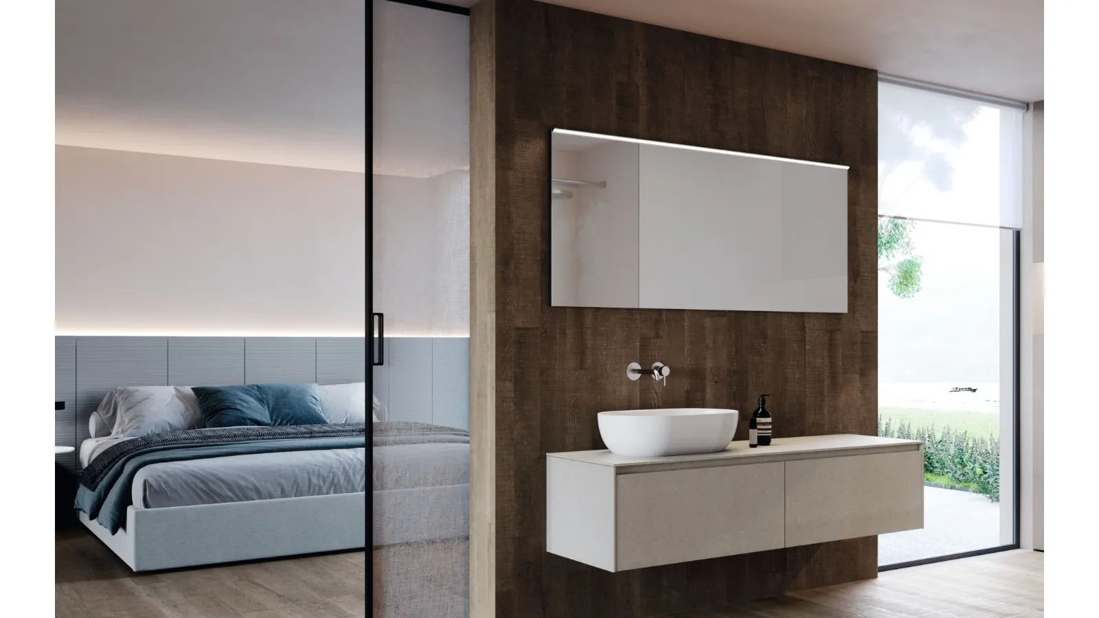 Suspended Bathroom Cabinet M2 System 244 by Baxar