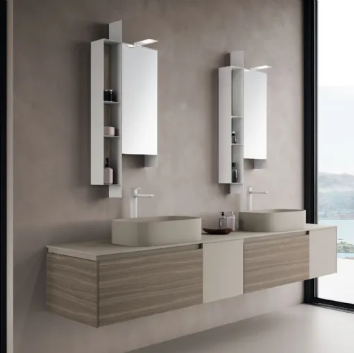Suspended Bathroom Cabinet M2 System 246 by Baxar