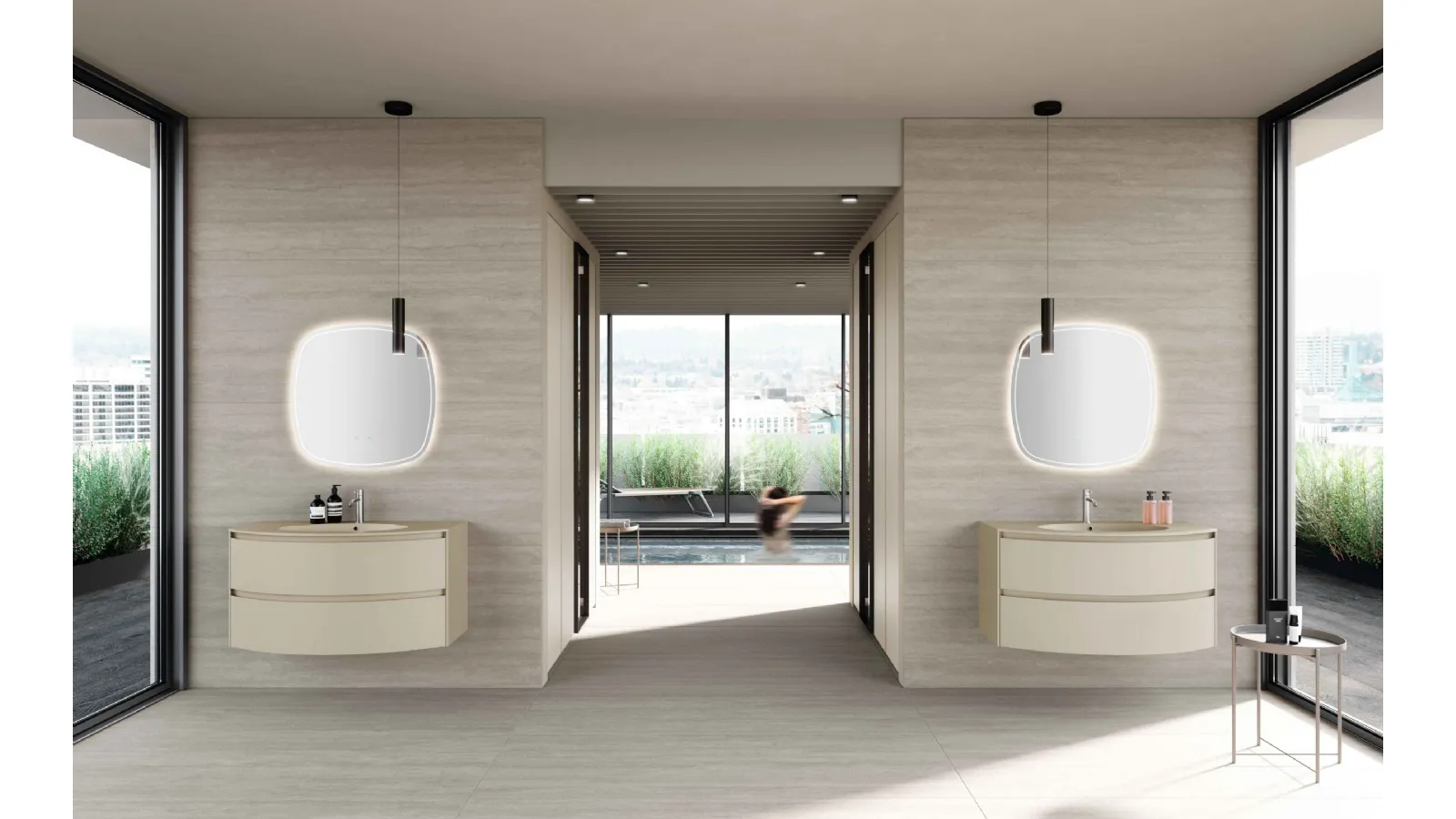 Suspended Bathroom Vanity M2 System 249 by Baxar