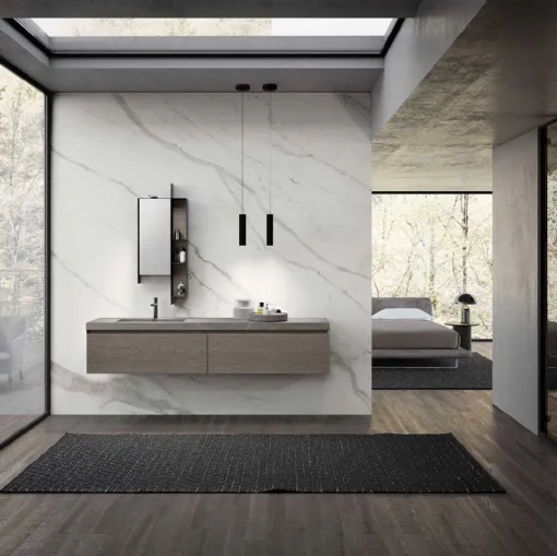 Suspended Bathroom Cabinet M3 System 311 by Baxar.