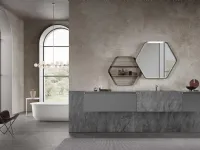 Suspended Bathroom Mobile M3 System 313 in lacquered and Baxar stoneware.