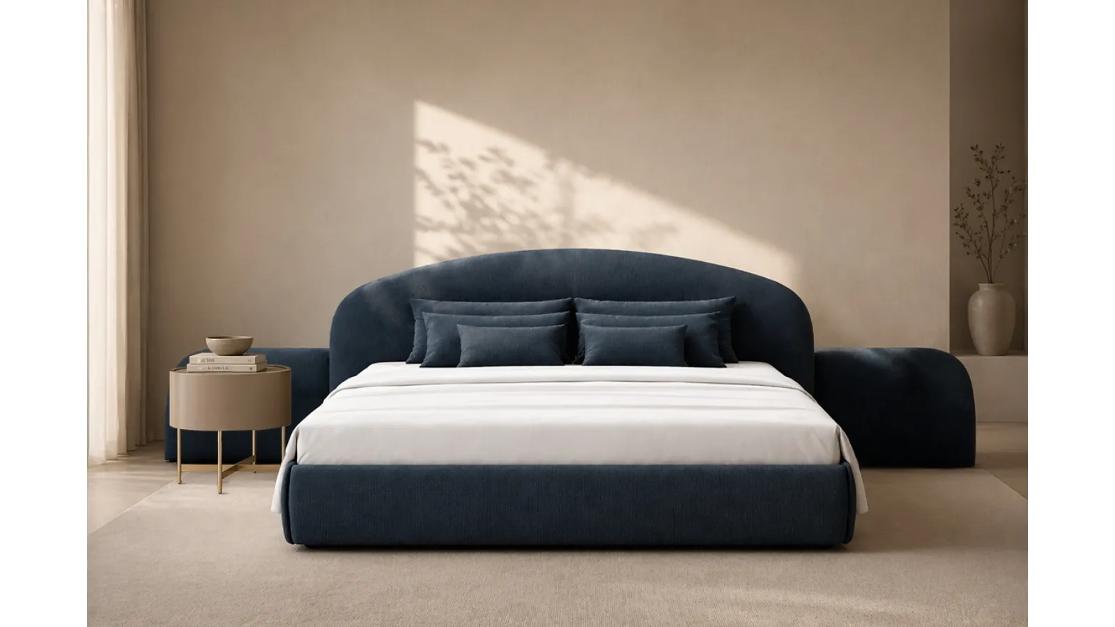 Cove upholstered bed by Pianca