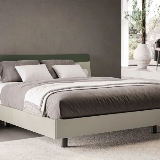 Fred headboard bed by Spagnol Mobili