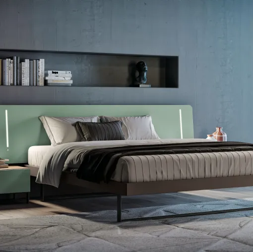 Jerry double bed by Spagnol Mobili.