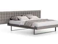 Maya bed with padded headboard by Spagnol Mobili.