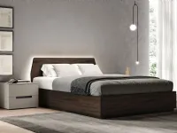 Polar bed with storage box by Spagnol Mobili.