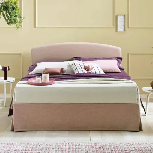 Simplicity Project C30 bed with rounded headboard by Dorsal