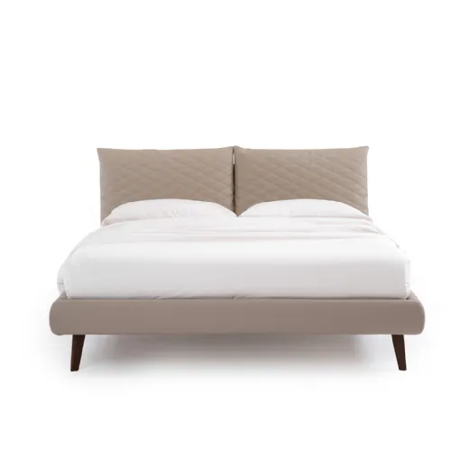 Bed with quilted headboard So Regular by Noctis