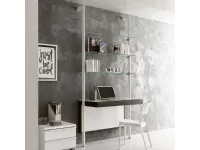 Pienza metal and glass bookcase with Ponti Terenghi desk top.