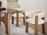 Anthea upholstered chair by Calligaris