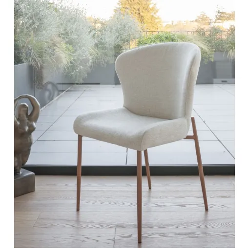 Aurora Chair in Padded Fabric by Altacom