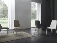 Stackable Branch Atelier chair upholstered in Zamagna fabric or eco-leather