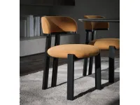 Fabric and wood chair Camila by Tonin Casa.