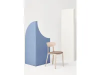 Canova chair in polypropylene with seat in padded fabric by Infiniti