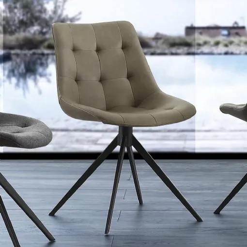 La Seggiola's Carnaby Classic chair in eco suede.
