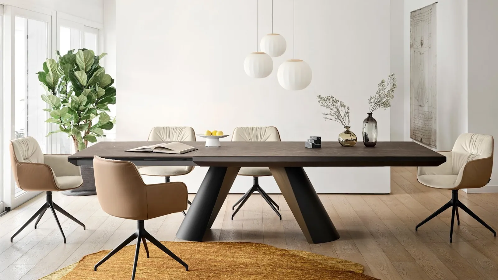 Cocoon swivel chair by Calligaris