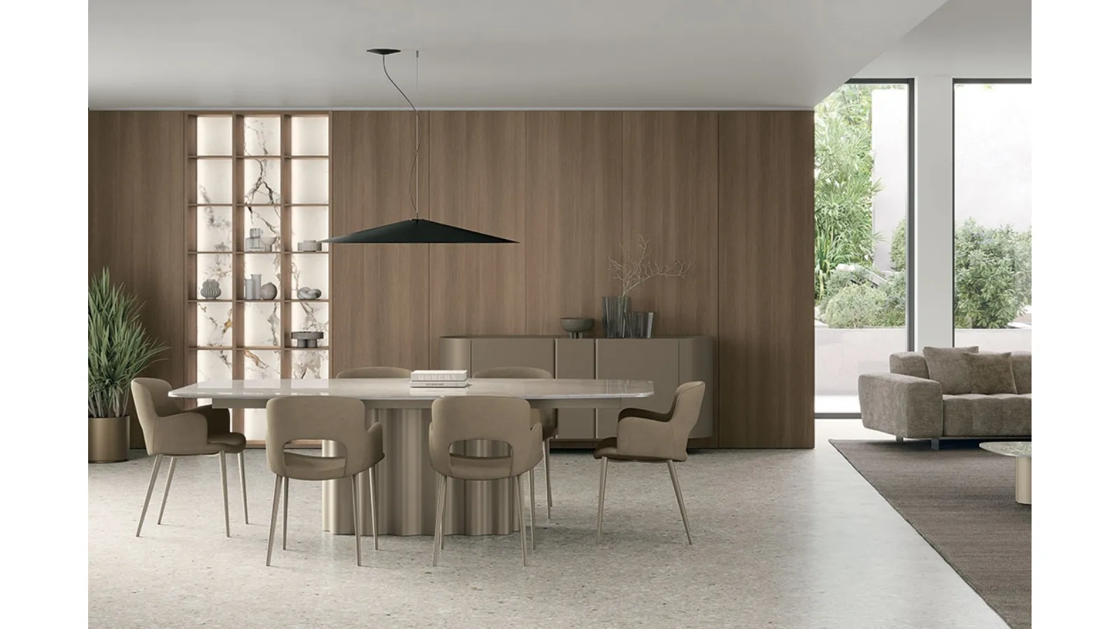 Dora chair in nabuk by Tomasella.