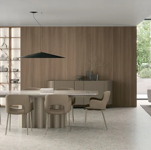 Dora chair in nabuk by Tomasella.