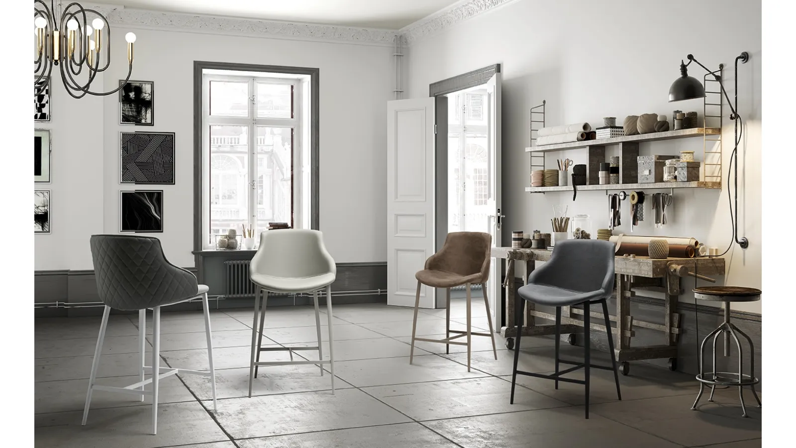 Duke/C Stool by Zamagna