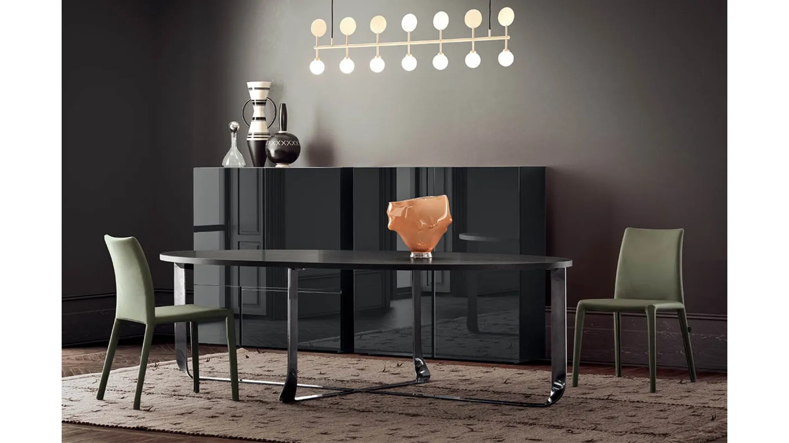 Emi leather-upholstered chair by Pianca
