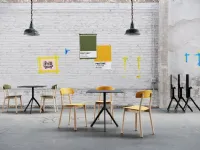 Feluca Organic Chair in polypropylene with wooden frame by Infiniti.