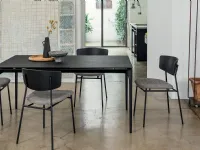 Wooden chair with padded seat Fifties by Calligaris