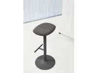 Flink Stool with upholstered fabric seat and steel base by Infiniti.