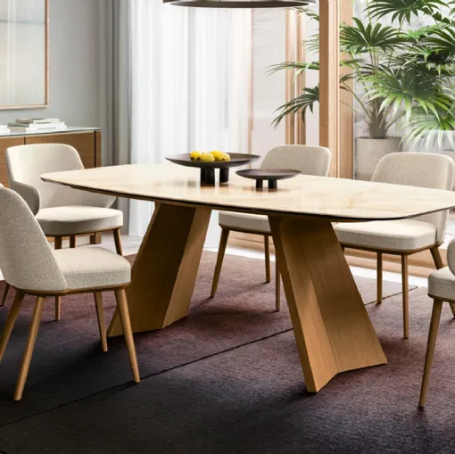 Foyer fabric chair by Calligaris