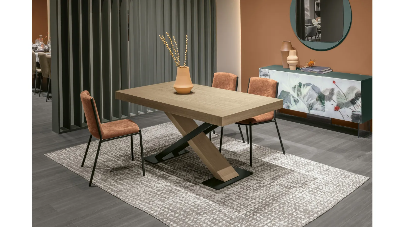 Elegant stackable chair Fuji by Target Point.