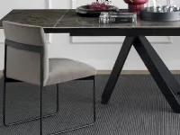 Gala padded chair by Calligaris.