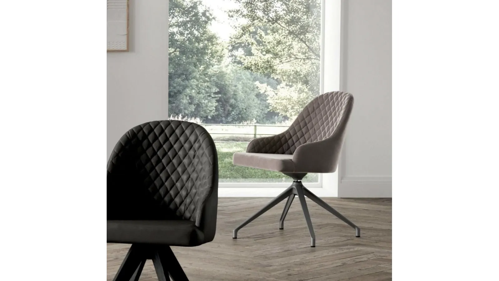 Swivel chair Gilda by Ozzio