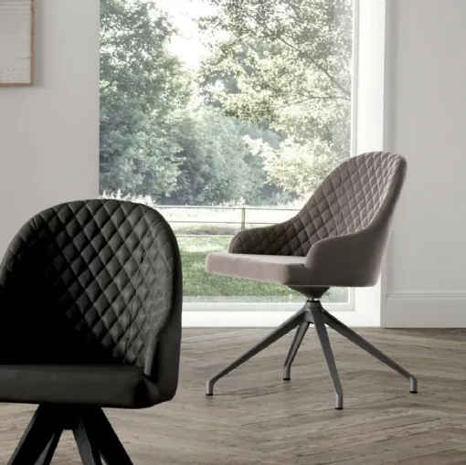 Swivel chair Gilda by Ozzio
