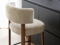 Glen upholstered fabric stool by Calligaris