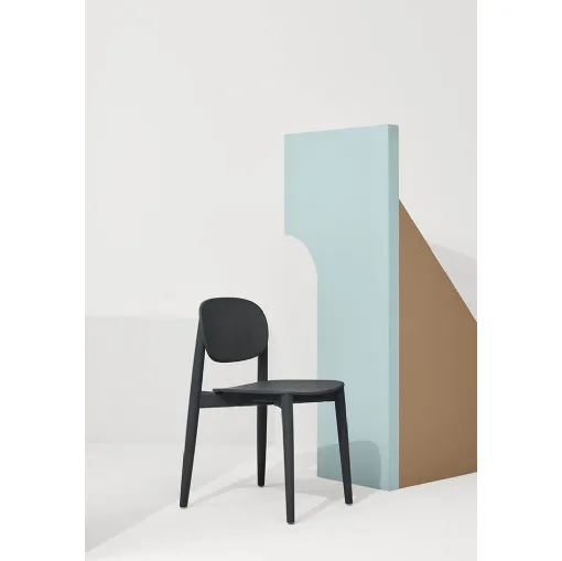 Harmon chair in black painted Ashwood by Infiniti.