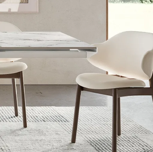 Holly fabric chair by Calligaris