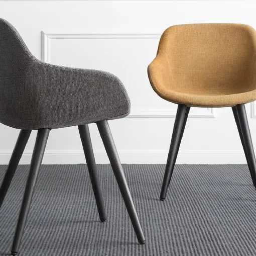 Upholstered fabric chair Igloo by Calligaris