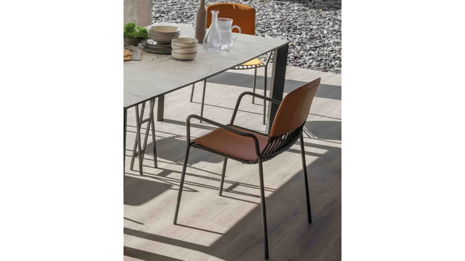 Jasmine metal chair by Altacom