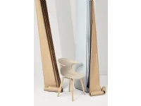 Loop Mono Wooden Legs chair with polypropylene shell and legs made of solid Natural Beech by Infiniti.